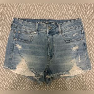 American Eagle Next Level Stretch Jean Shorts with lace pocket detail